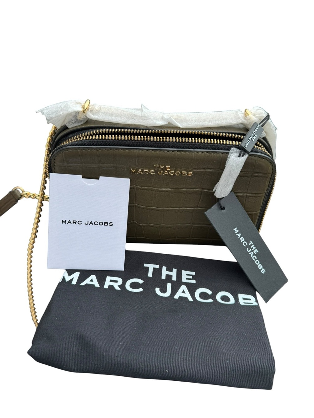 NWT Marc Jacobs Everyday Croc Embossed Crossbody - Picture 3 of 11